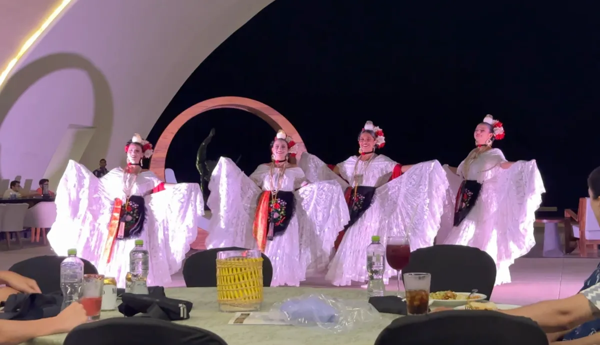 Al pastor taco from the Mexican Fiesta event at Marquis Los Cabos, better than any sit-down dinner